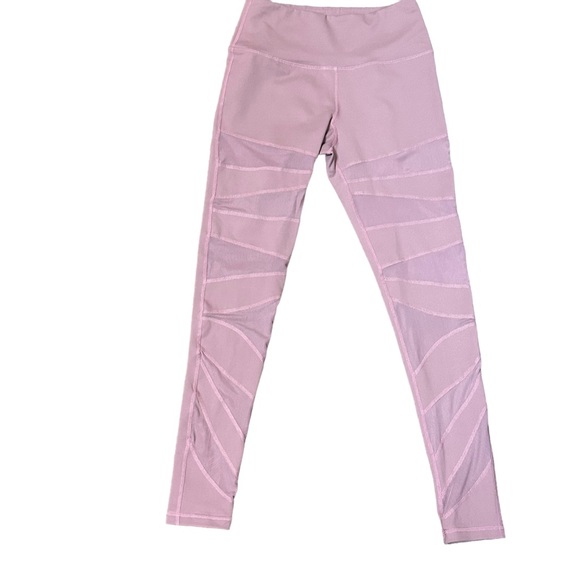 Buff Bunny Womens Pink Purple Full Length Mesh Leggings Size Small - Picture 2 of 10